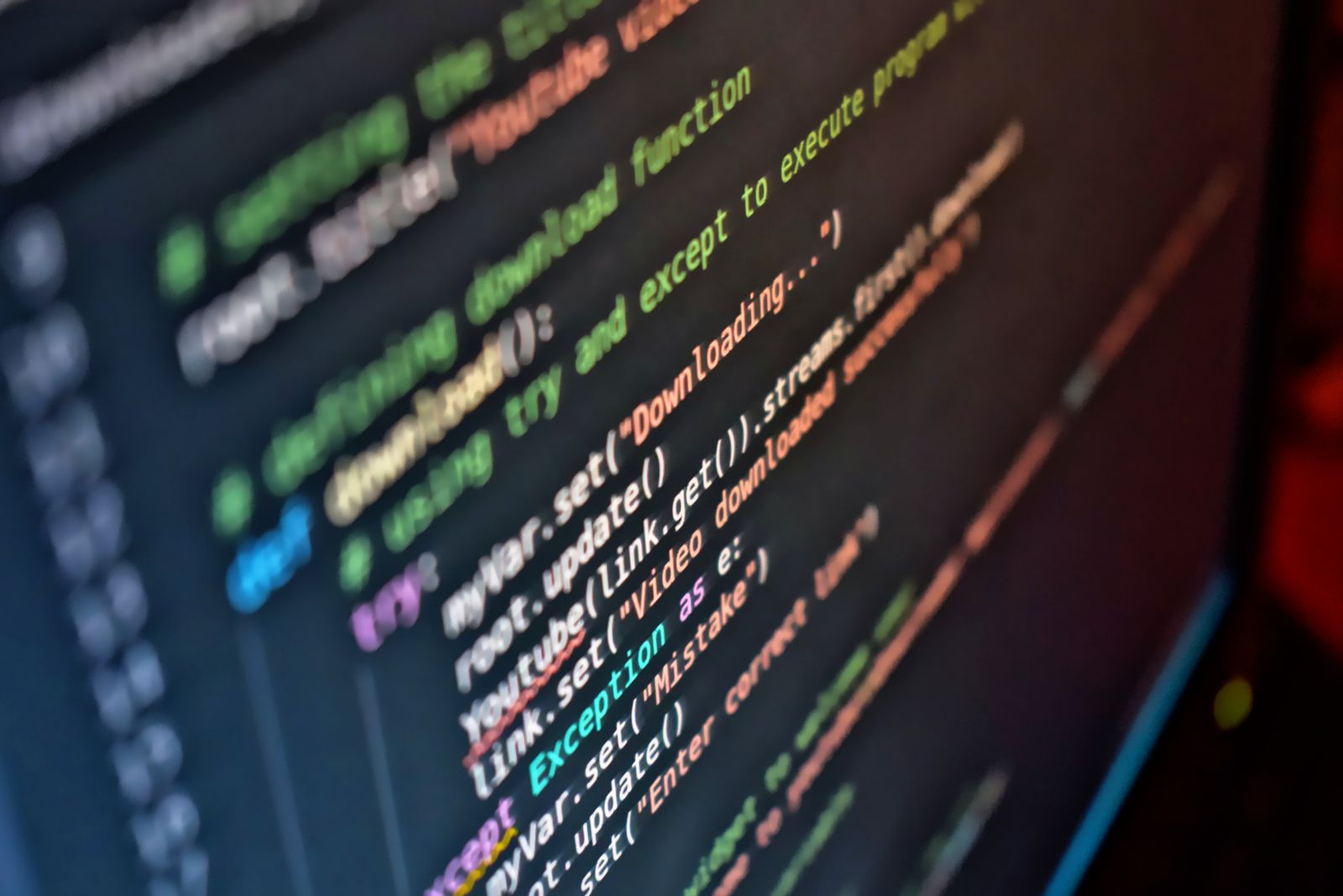 Integration code open on a developer screen.