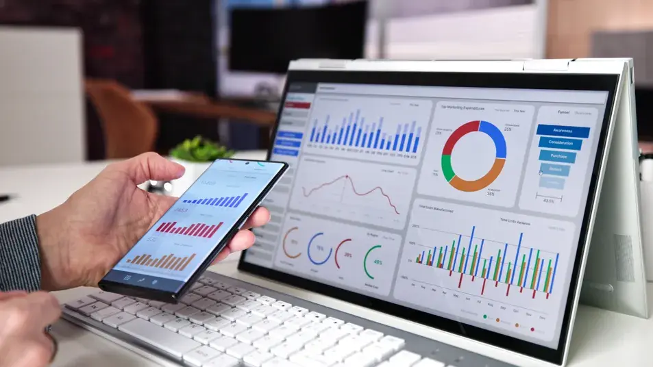 Dashboard design example of WCube