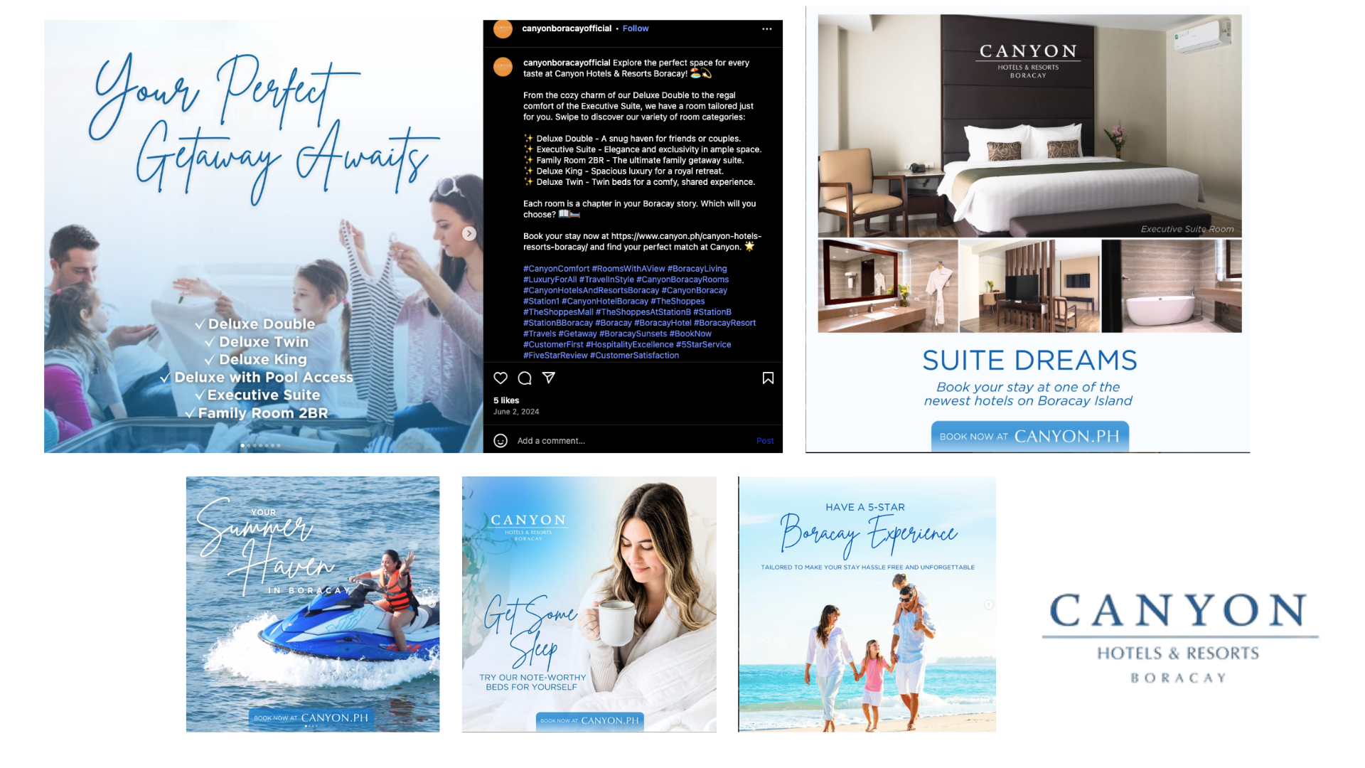 Canyon hotel and resorts digital marketing design by WCube